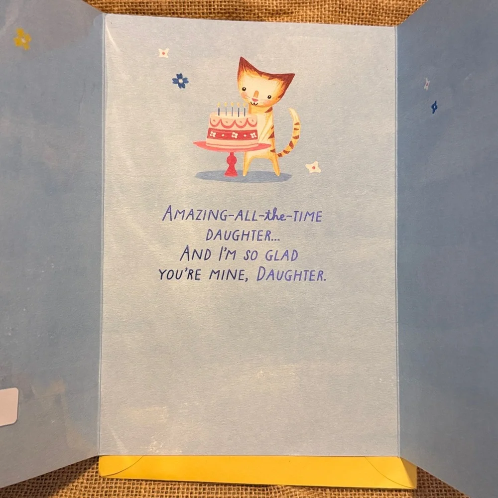 🌻 Bundle of 2 Hallmark Daughter Birthday Cards